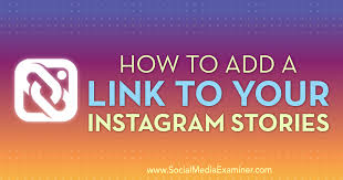 Tap the link icon in the top middle of your screen. How To Add A Link To Your Instagram Stories Social Media Examiner