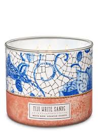 White Barn Fiji White Sands 3 Wick Candle Bath And Body Works Sand Candles Bath Candles White Barn Candle