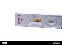 Used Antigen Test Kits Proper Disposal Of Antigen Covid Test Kits With Positive Result Stock Photo Alamy