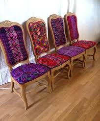 Folk Project Features Chairs Using Mexican Textiles And Huipil Mexican Home Decor Mexican Chairs Decor