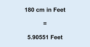 180 cm in Feet ▷ 180 Centimeters to Feet