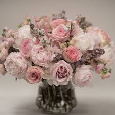 Bouquet of beautiful tulips in a vase without the vase. Blush Pink Rose Arrangement Pulbrook And Gould