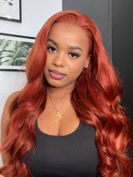 UNice Copper Brown 13x4 Lace Front Body Wave Wig