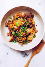 Paleo Kimchi Beef Stir Fry Whole30 Keto Recipe Beef Stir Fry Stir Fry Recipes Healthy Stir Fry
