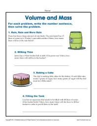 Units Of Measurement Worksheets Volume And Mass Word Problem Worksheets Measurement Worksheets Problem Solving