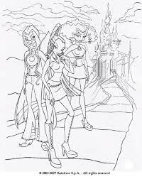 They are educated, beautiful, brave and smart. Winx Club The Trix Icy The Witch Coloring Pages