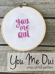 Valentine free cross stitch pattern. You Me Oui Valentine Day Craft Free Cross Stitch Pattern