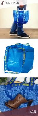 Ikea Nwt Set Of 2 Brattby Small Shopping Tote In 2020 Shopping Tote Womens Tote Bags Tote