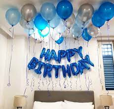 Basic Birthday Decoration In Delhi Simple Birthday Decorations Happy Birthday Foil Balloons Birthday Room Decorations