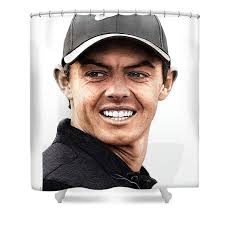Rory Mcilroy drawing #1 Beach Towel
