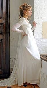 Jane Austen Inspired Regency Wedding Dress Historical Dresses Regency Dress