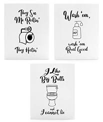 Buy Wooden Funny Bathroom Signs Set Of 3 Cute Humorous Wall Art Each 10 X 8 Inches Online At Low Prices In India Amazon In Bathroom clipart collection vectors (77). buy wooden funny bathroom signs set of