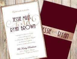 Champagne And Burgundy Wedding Invitation Burgundy Wedding Etsy Rose Gold Wedding Invitations Blush Wedding Invitations Burgundy And Blush Wedding