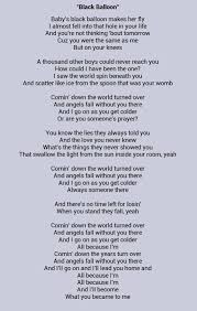 Goo Goo Dolls Love This Song Pop Lyrics Soundtrack To My Life Black Balloons