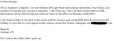 Graham S Christmas Out Of Office Email Out Of Office Email How To Get Funny Jokes