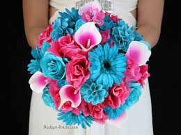 A colorful tropical beach wedding bouquet in yellow, coral and red, with much greenery. 1000 Ideas About Hot Pink Weddings On Pinterest Pink Weddings Turquoise Wedding Flowers Turquoise Wedding Bouquets Turquoise Wedding