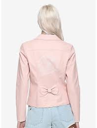 Sailor Moon In The Name Of The Moon Pink Girls Faux Leather Moto Jacket Hot Topic Exclusive Multi Cool Girl Outfits Pink Moto Jacket Sailor Moon Outfit