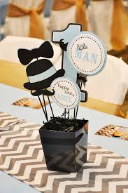 Diy Little Man Diy Baby Boy 1st Birthday Decoration Ideas For Boy Little Man Mustache Party First Birthday Centerpieces First Birthday Centerpieces Baby Boy Birthday Little Man Birthday Party Ideas