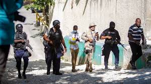 President of the republic of haiti jovenel moïse seen september 25, 2018, in new york city. Jovenel Moise Police Kill Four After Haiti S President Assassinated Bbc News