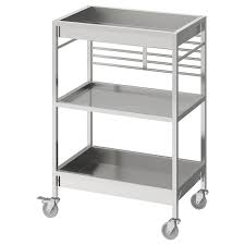 Kungsfors Carrello Inox Ikea It In 2020 Kitchen Cart Kitchen Trolley Ikea