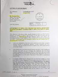 Contextual translation of letter of appointment into malay. Letter Of Appointment