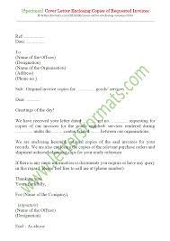 Sample Cover Letter Enclosing Copies Of Requested Invoices