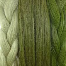 Kanekalon Color Comparison From Left To Right Khaki Green Pistachio Olive Green Olive Hair Colour Olive Hair Green Hair Dye
