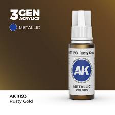 AK-Interactive: (3rd Gen) Acrylic - Rusty Gold (17ml)