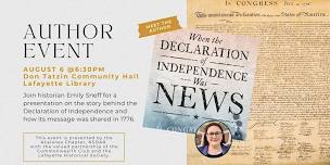 Author Event: When the Declaration of Independence was News