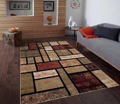 Black And Cream Area Rug 5x7 Robot Check Modern Area Rugs Modern Carpet Modern Rugs