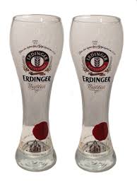 Erdinger Bavaria 2 German Beer Glasses 0 5 Litre 130 Years Edition New Bier Weibchen