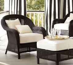 Palmetto All Weather Wicker Armchair Black Furniture Outdoor Furniture Sets Wicker Armchair