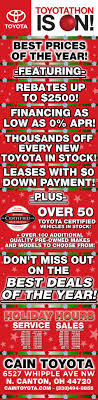 Last Weekend To Save Big On A New Toyota During Toyotathon Our Holiday Sales Event Stop In Check Out The Deals Ex Toyota Dealers Toyota For Sale Toyota
