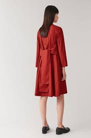 Belted A Line Dress Rust Red Dresses Cos Rust Dress Dresses Womenswear Dress