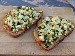 Bruschetta Courgette Et Chevre Recette Tartine Alimentation Bruschetta
