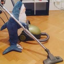 A Typical Day In The Life Of An Ikea Shark 8 Images Shark Plush Shark Meme Shark