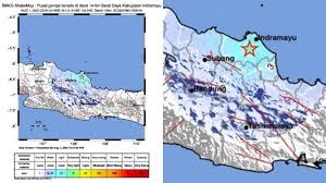 Bmkg juga menyebut gempa hari ini yang dirasakan bermagnitudo 3.1. Bmkg Gempa Bumi 4 5 Sr Di Indramayu Jawa Barat Sistem Informasi Pemerintah Desa Desa Cangkingan