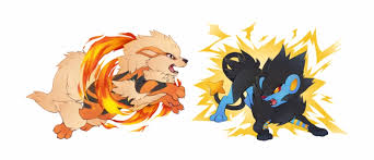 Png Pokemon Luxray Vs Arcanine Transparent Png Download