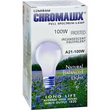 Chromalux Light Bulb Frosted 100w 1 Bulb Clear Light Bulbs Light Bulb Bulb