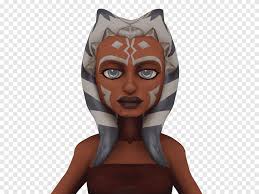 Built under the tutelage of the ancient droid professor huyang when she was a very young padawan, after returning from securing her adegan crystal on ilum. Ahsoka Tano Asajj Ventress Togruta Star Wars Art Star Wars Face Head Png Pngegg