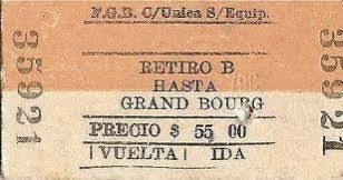 Boleto De Ida Y Vuelta Del Ffcc Belgrano Norte Boleto Historia Malvinas Argentinas