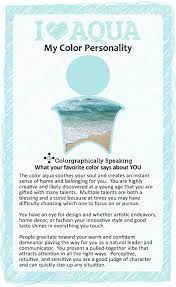 My Favorite Color Is Aqua Meaning Color Meanings Color Personality Color Psychology