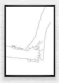 Father And Son Print Mother And Daughter Print Wall Art Gift Etsy In 2020 Dad Art Dad Drawing Mother And Daughter Drawing