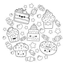 Dibujos Para Colorear De Cosas Kawaii