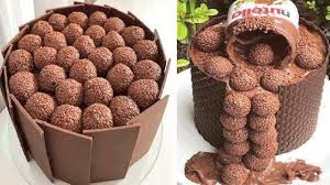 While mixture beats, add cocoa powder, instant coffee powder and salt to hot water. Best Birthday Chocolate Cake Decorating Tutorials Easy Chocolate Cake Decorating Recipes Youtube