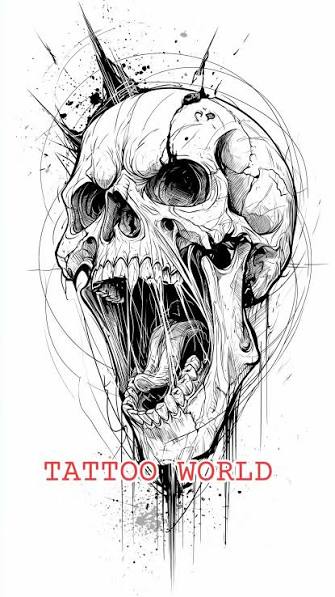 Screaming Skull Tattoo | TikTok