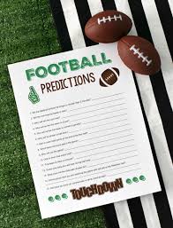 Super Bowl Party Games Football Predictions Fun Squared Superbowl Party Games Football Party Games Superbowl Party
