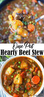 Hearty Beef Stew Easy Recipe Butter Your Biscuit Recipe Hearty Beef Stew Easy Beef Stew Easy Beef Stew Recipe