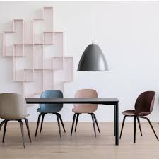 Gubi Beetle Dining Chair Unupholstered Conical Base Dining Chairs Gubi Beetle Dining Chair Wood Dining Chairs