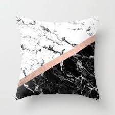 Bed double bed double (recolor) blanket blanket (recolor) ceiling lamp end table (left side and right side) dresser painting pillow plant rug vases wall sculpture (with shelf). Modern Black White Marble Color Block Rose Gold Throw Pillow Bedroom Ideas And Home Design Marble And Me Rose Gold Bedroom Pink Bedroom Decor Rose Gold Rooms